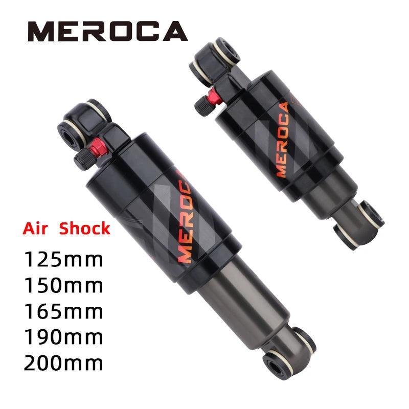 MEROCA Mountain Bike Air Shock Absorber 125mm/150mm/165mm/190mm/200mm - VirtuousWares.Store