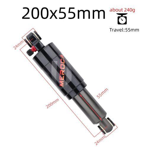 MEROCA Mountain Bike Air Shock Absorber 125mm/150mm/165mm/190mm/200mm - VirtuousWares.Store