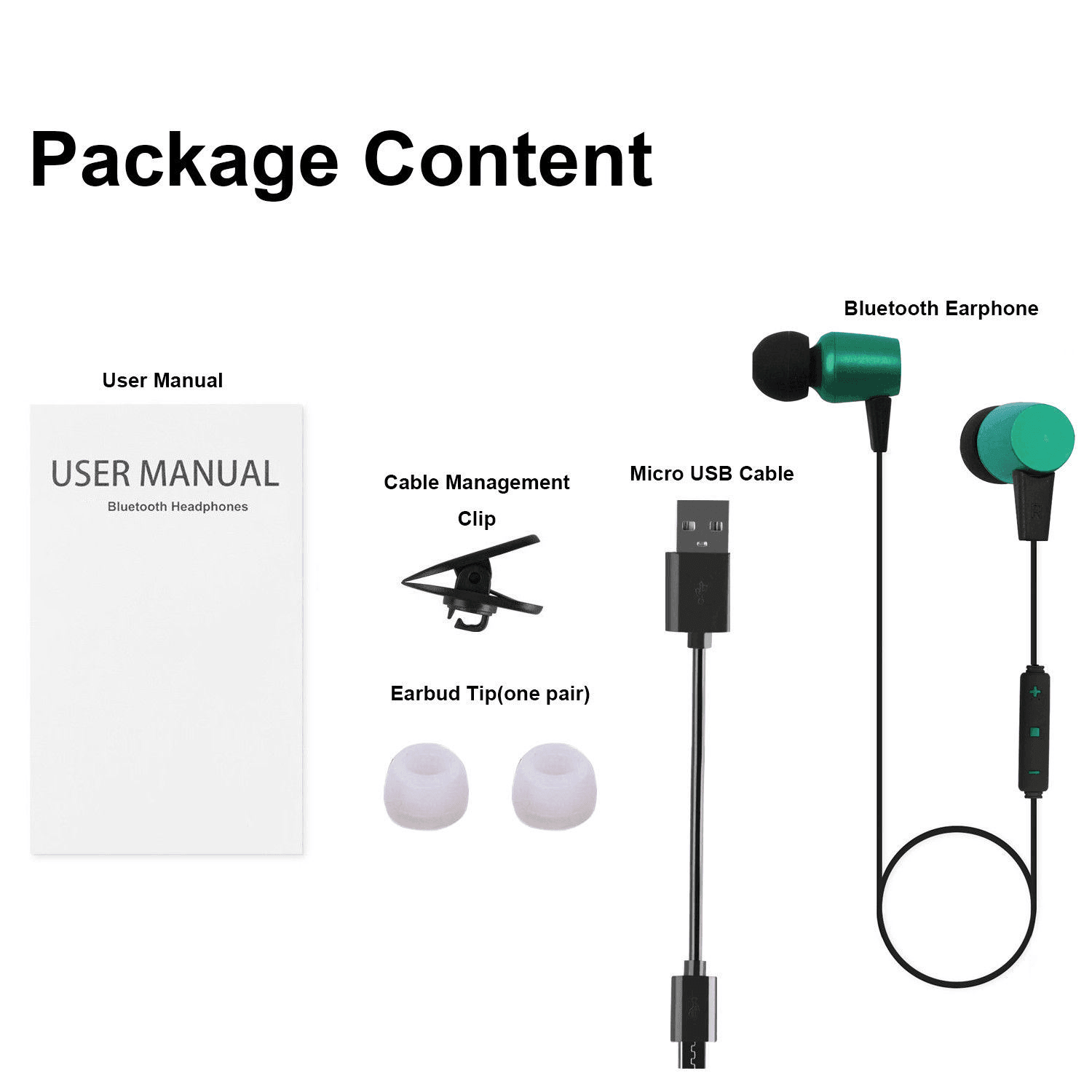 Mini In Ear Wireless Sports Bluetooth Headset with Microphone - VirtuousWares.Store