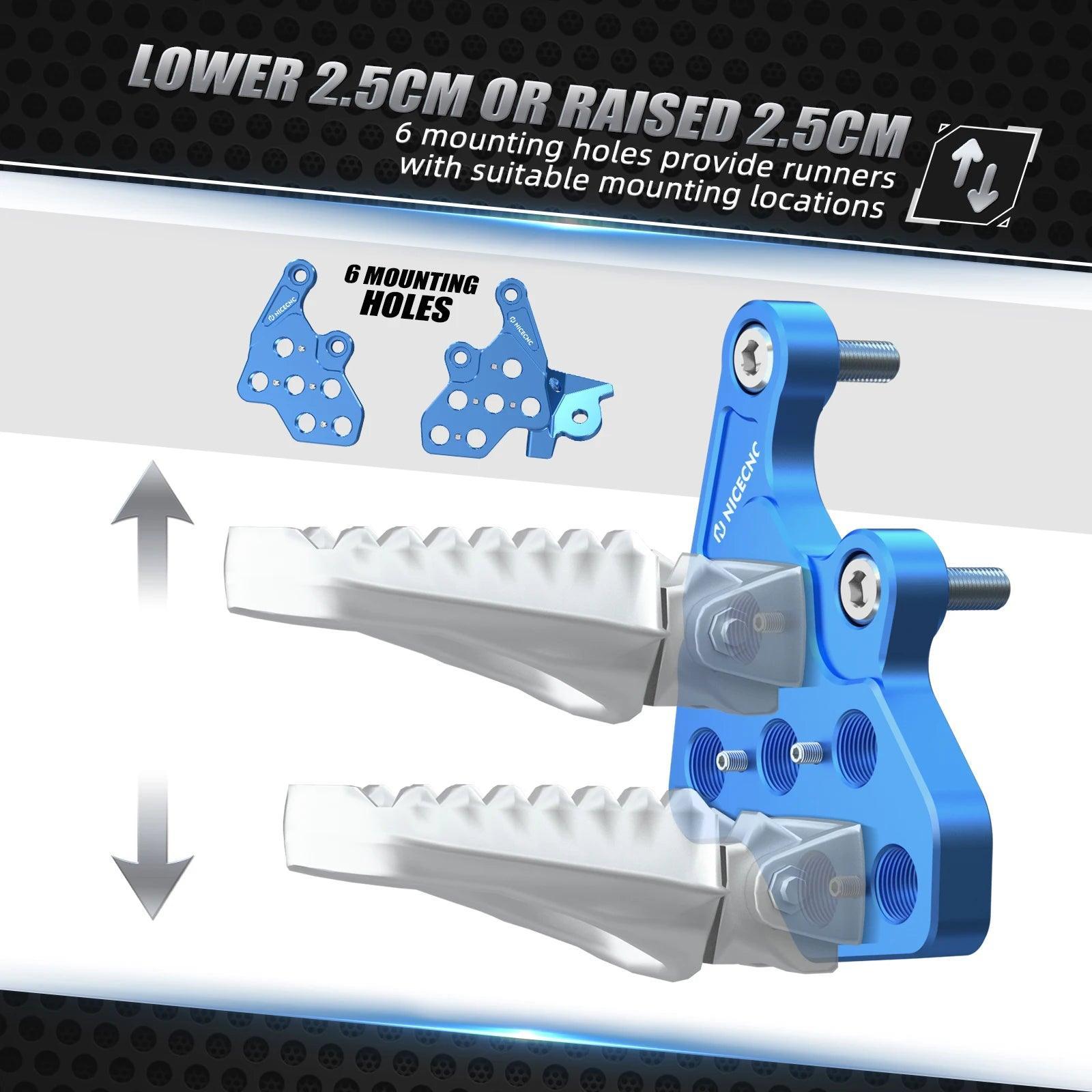 Motocross Enlarged Foot Pegs Footrest Bracket For Sur-Ron Surron Light - VirtuousWares.Store