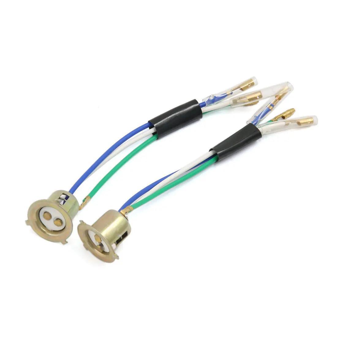 Motoforti 1pcs 2pcs 5Pcs Metal 3 Wires Motorcycle Headlight Lights - VirtuousWares.Store