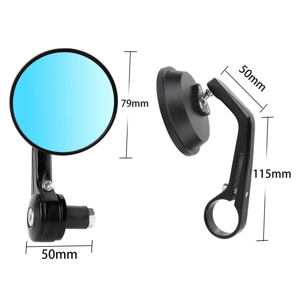 Motorbike Aaccessories 7/8" Round Bar End Rear Mirrors For Cafe Racer - VirtuousWares.Store