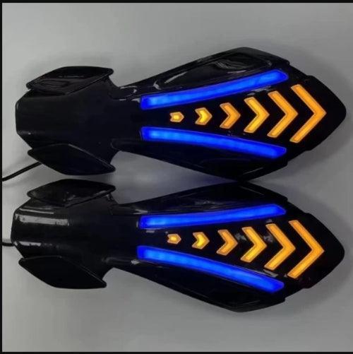 Motorbike Universal Handlebar Protector With LED Lights Motorcycle - VirtuousWares.Store