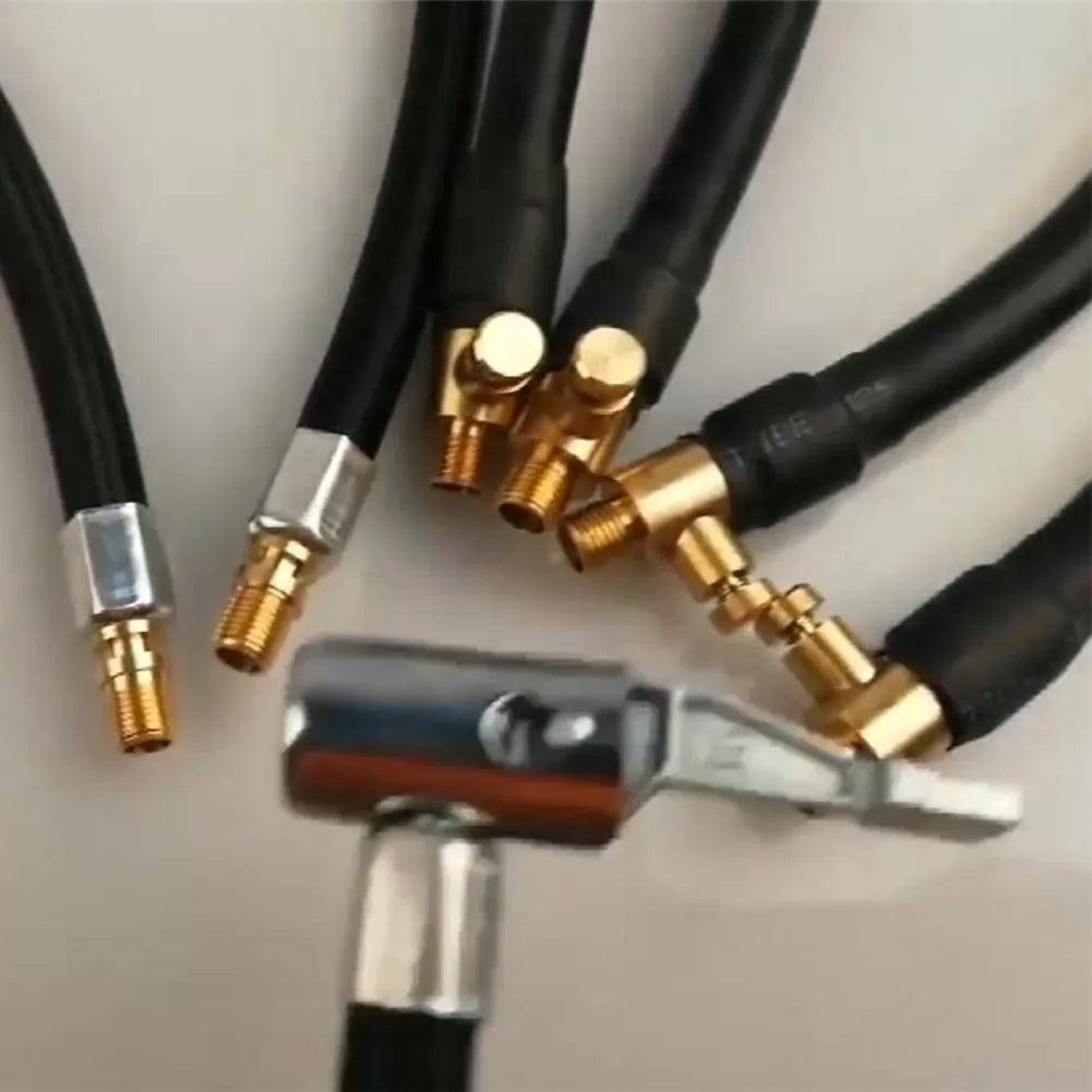 Motorcycle Car Bike Tyre Inflator Extended Hose Air Pump Nozzle - VirtuousWares.Store