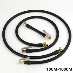 Motorcycle Car Bike Tyre Inflator Extended Hose Air Pump Nozzle - VirtuousWares.Store