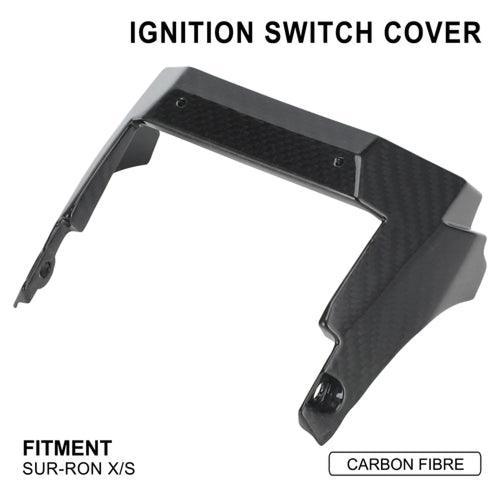 Motorcycle Carbon Fibre Ignition Switch Cover Controller Shield Guard - VirtuousWares.Store
