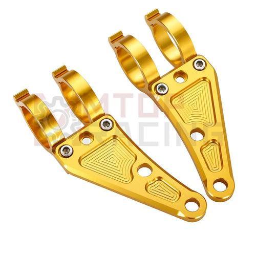 Motorcycle CNC Headlight Mount Bracket 30mm 33mm 35mm 37mm 39mm 41mm - VirtuousWares.Store