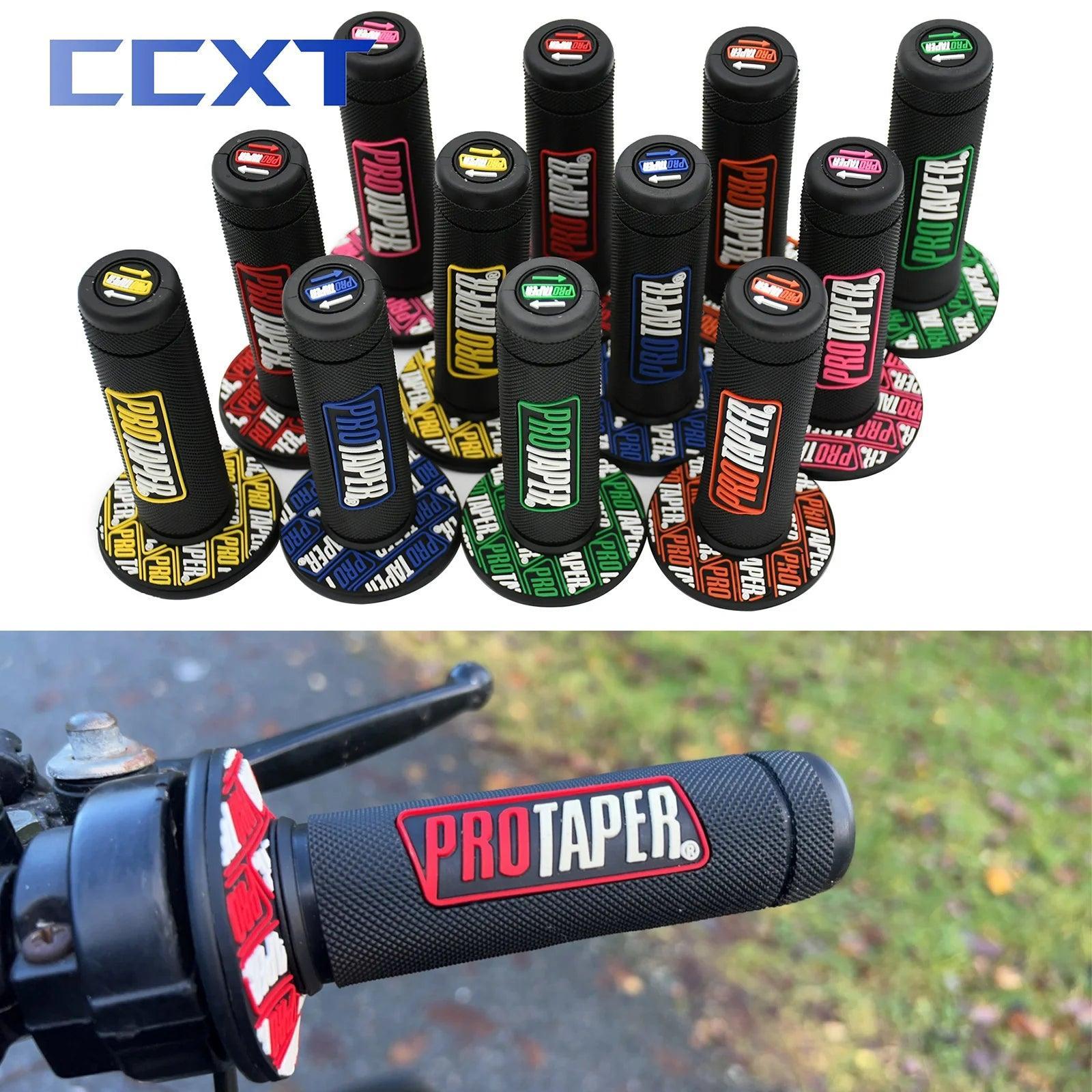 Motorcycle Handle Bar Motocross Handle Grips Rubber Gel Hand Handlebar - VirtuousWares.Store