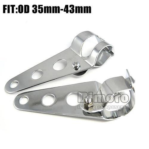 Motorcycle Headlight Mount Bracket Fork 23mm-43mm Head Lamp Support - VirtuousWares.Store
