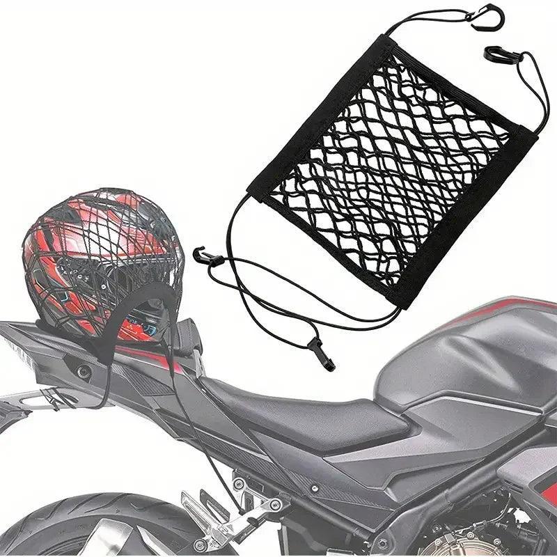 Motorcycle Helmet Storage Trunk Bag Motorcycle Luggage Net Hook Hold - VirtuousWares.Store