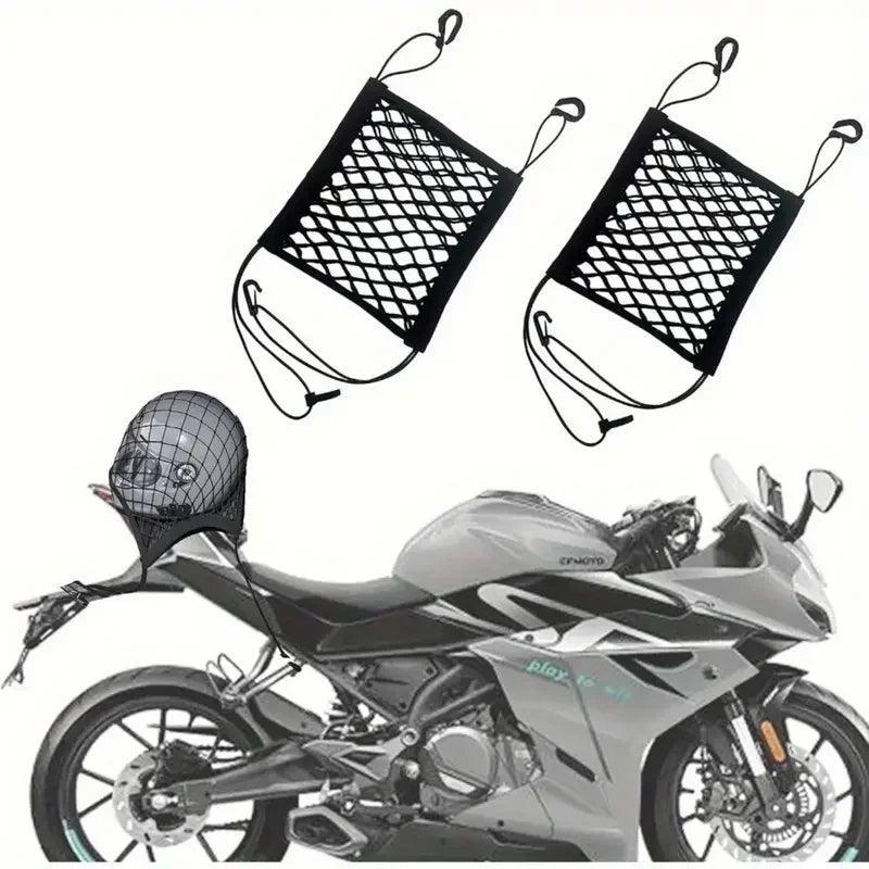 Motorcycle Helmet Storage Trunk Bag Motorcycle Luggage Net Hook Hold - VirtuousWares.Store