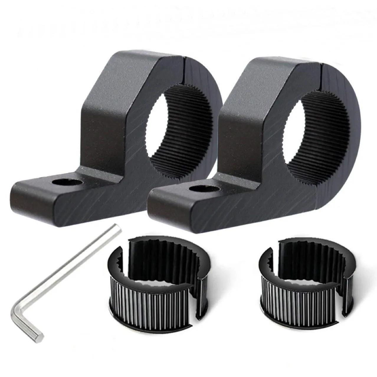 Motorcycle LED Headlight Clamps Brackets Tube Clamp Mount Kit For - VirtuousWares.Store