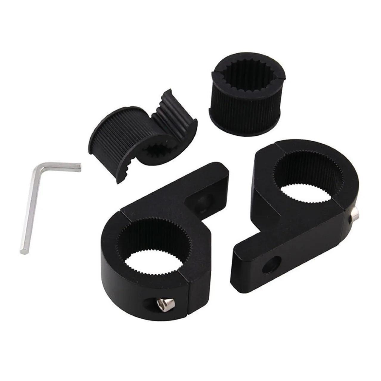 Motorcycle LED Headlight Clamps Brackets Tube Clamp Mount Kit For - VirtuousWares.Store