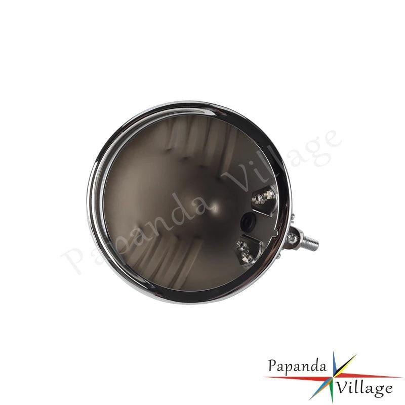Motorcycle Lighthouse Retro Headlight Bucket Shell Steel Head Lights - VirtuousWares.Store