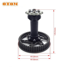 Motorcycle Original Center Axle Sleeve Assembly Aluminum Axis - VirtuousWares.Store