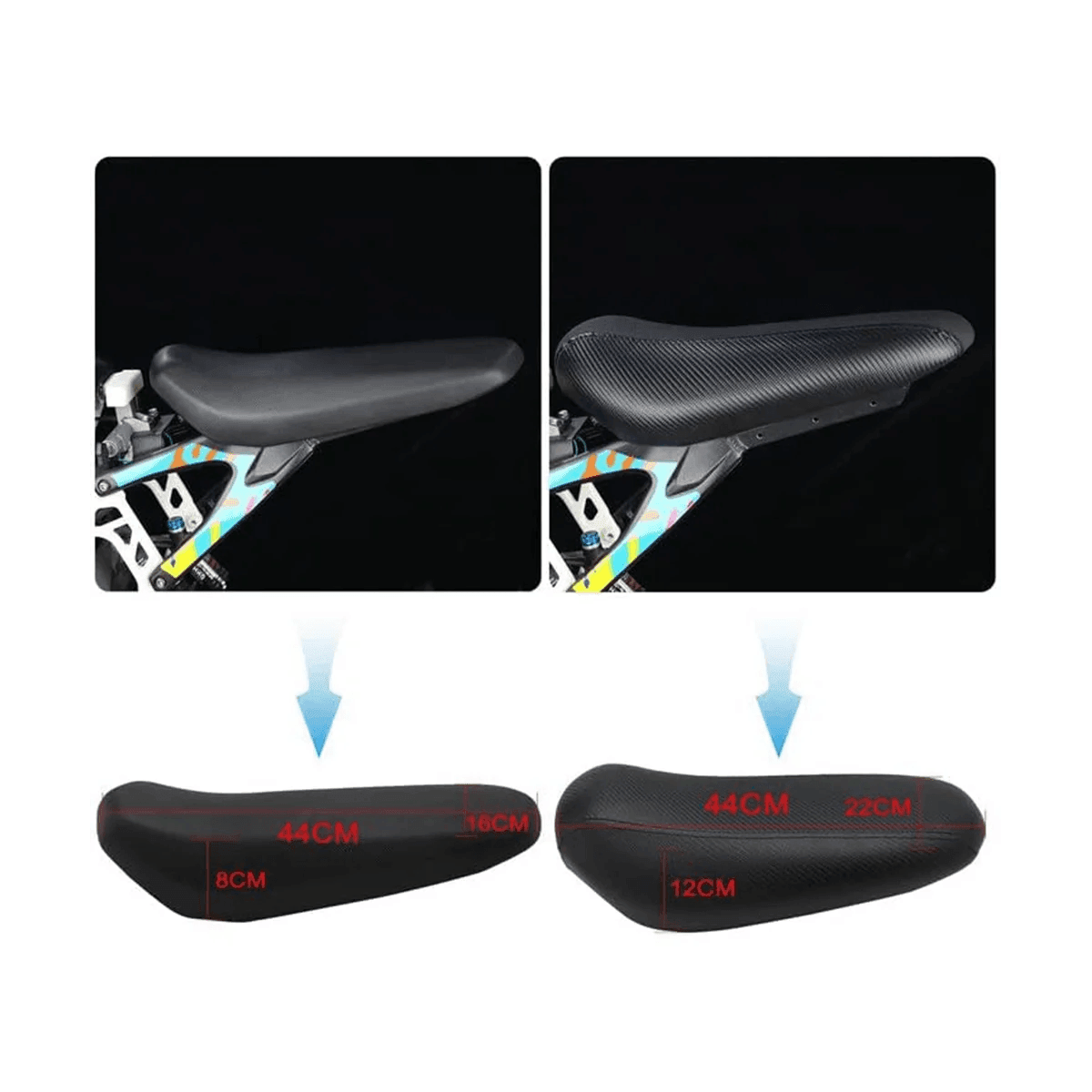 Motorcycle Rear ,Widen and Heightened Cushion Pad for Surron Sur Ron - VirtuousWares.Store