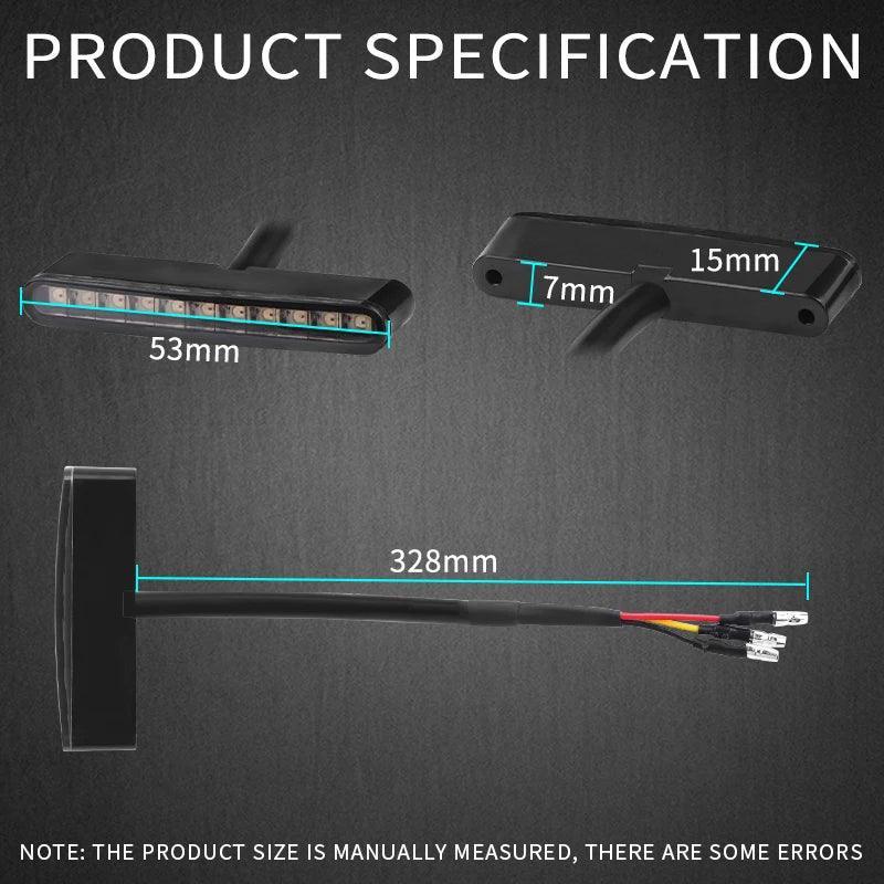 Motorcycle Tail Light LED Motorbike Rear Brake Lamp Stop Brake Light - VirtuousWares.Store