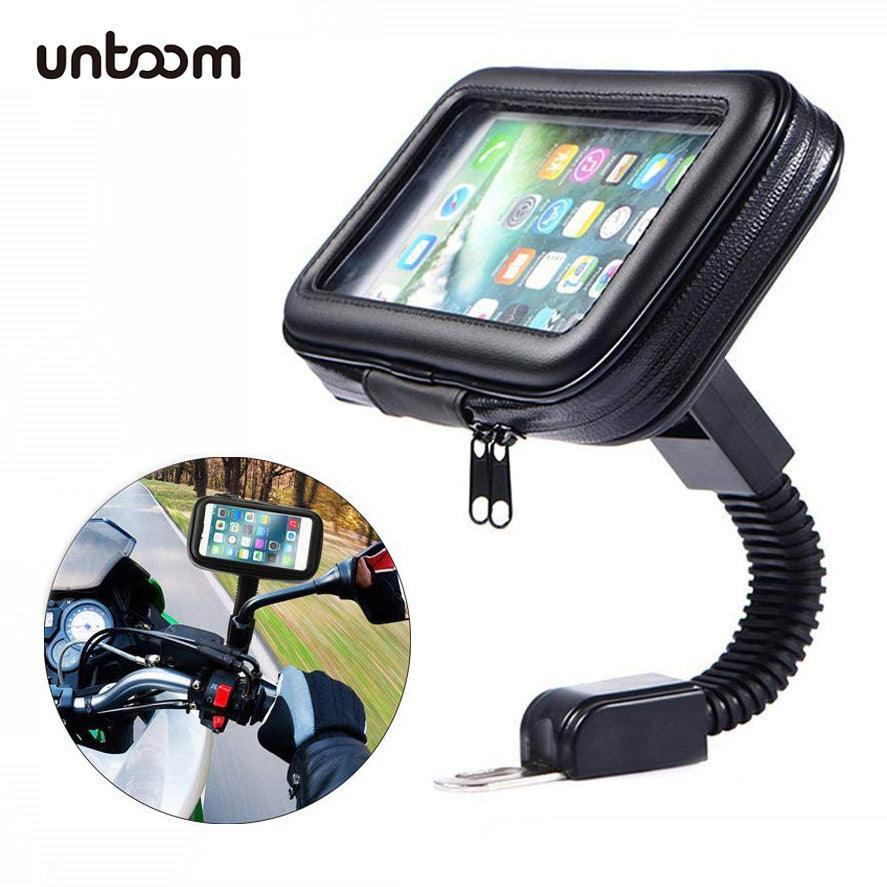 Motorcycle Telephone Holder Support Moto Bicycle Rear View Mirror - VirtuousWares.Store