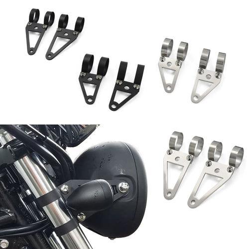 Motorcycle Universal Headlight Brackets Custom Lights Holder Support - VirtuousWares.Store