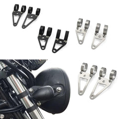 Motorcycle Universal Headlight Brackets Custom Lights Holder Support - VirtuousWares.Store
