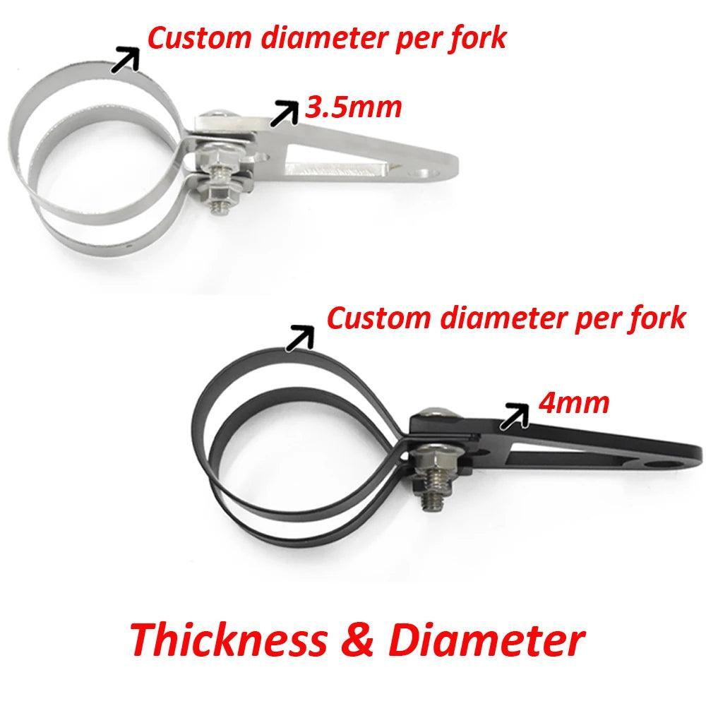 Motorcycle Universal Headlight Brackets Custom Lights Holder Support - VirtuousWares.Store