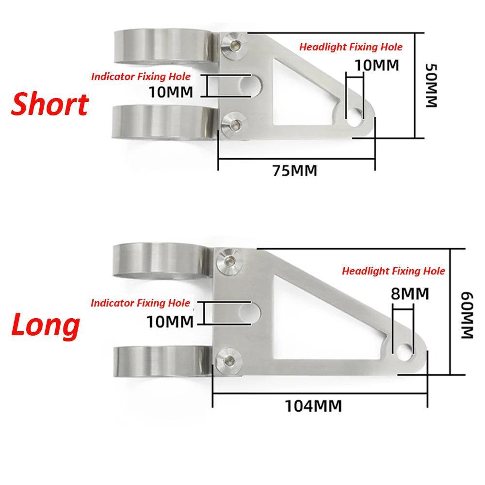 Motorcycle Universal Headlight Brackets Custom Lights Holder Support - VirtuousWares.Store