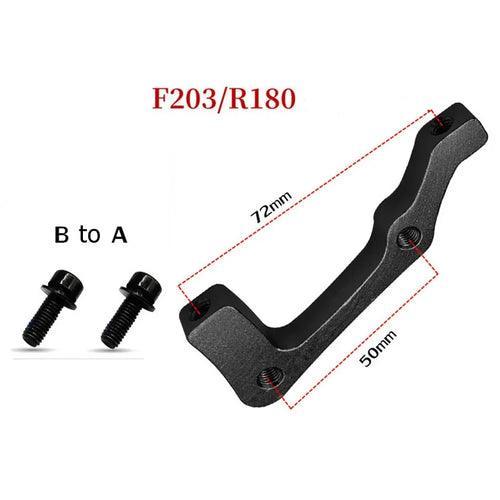 MTB Bike Disc Brake Rotors Front/ Rear 160/180/203mm Caliper Adapter - VirtuousWares.Store