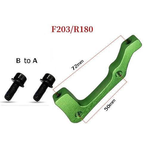 MTB Bike Disc Brake Rotors Front/ Rear 160/180/203mm Caliper Adapter - VirtuousWares.Store