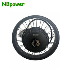 NBpower/QS205 150mm Dropout 72V 3000W 5000W 50H V3 Electric Fat Bike Rear Motor Wheel Ebike Brushless Hub Motor Wheel - VirtuousWares.Store