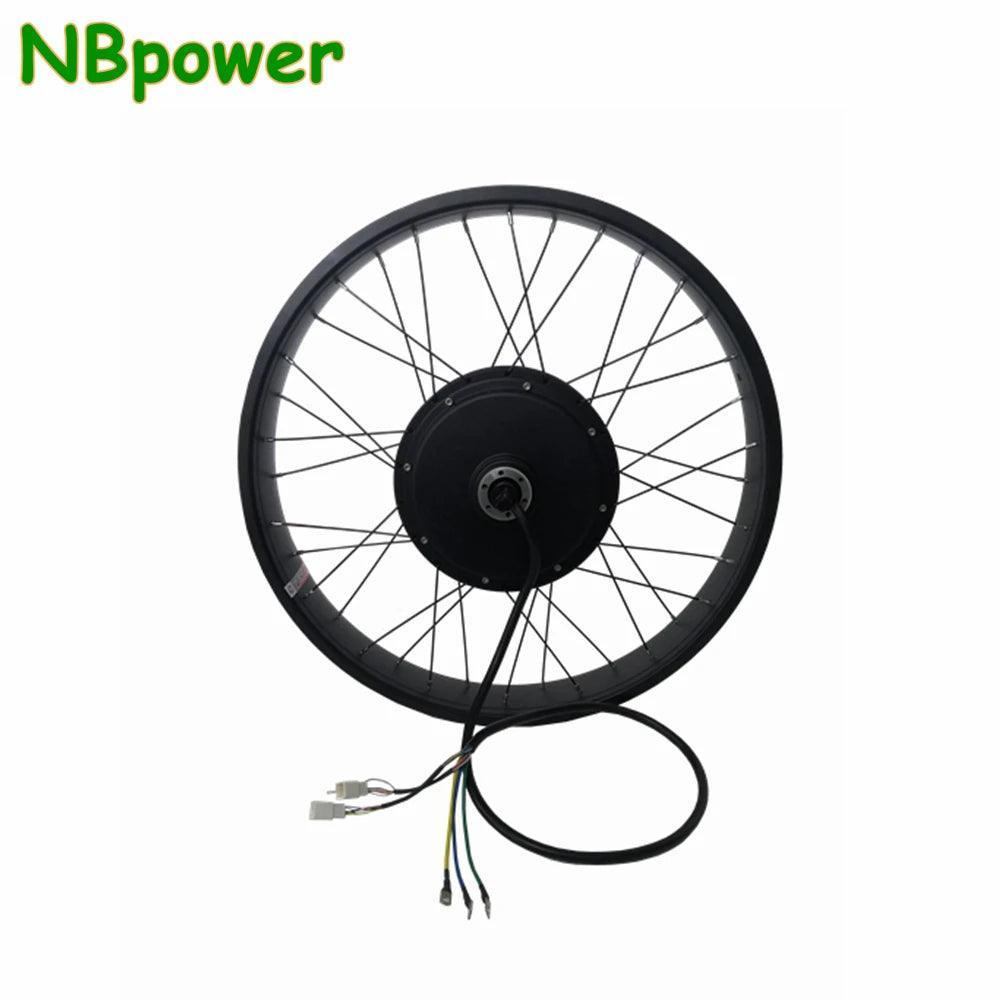 NBpower/QS205 150mm Dropout 72V 3000W 5000W 50H V3 Electric Fat Bike Rear Motor Wheel Ebike Brushless Hub Motor Wheel - VirtuousWares.Store