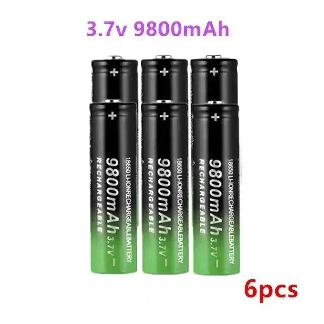 New 18650 Li-Ion battery 9800mah rechargeable battery 3.7V for LED - VirtuousWares.Store