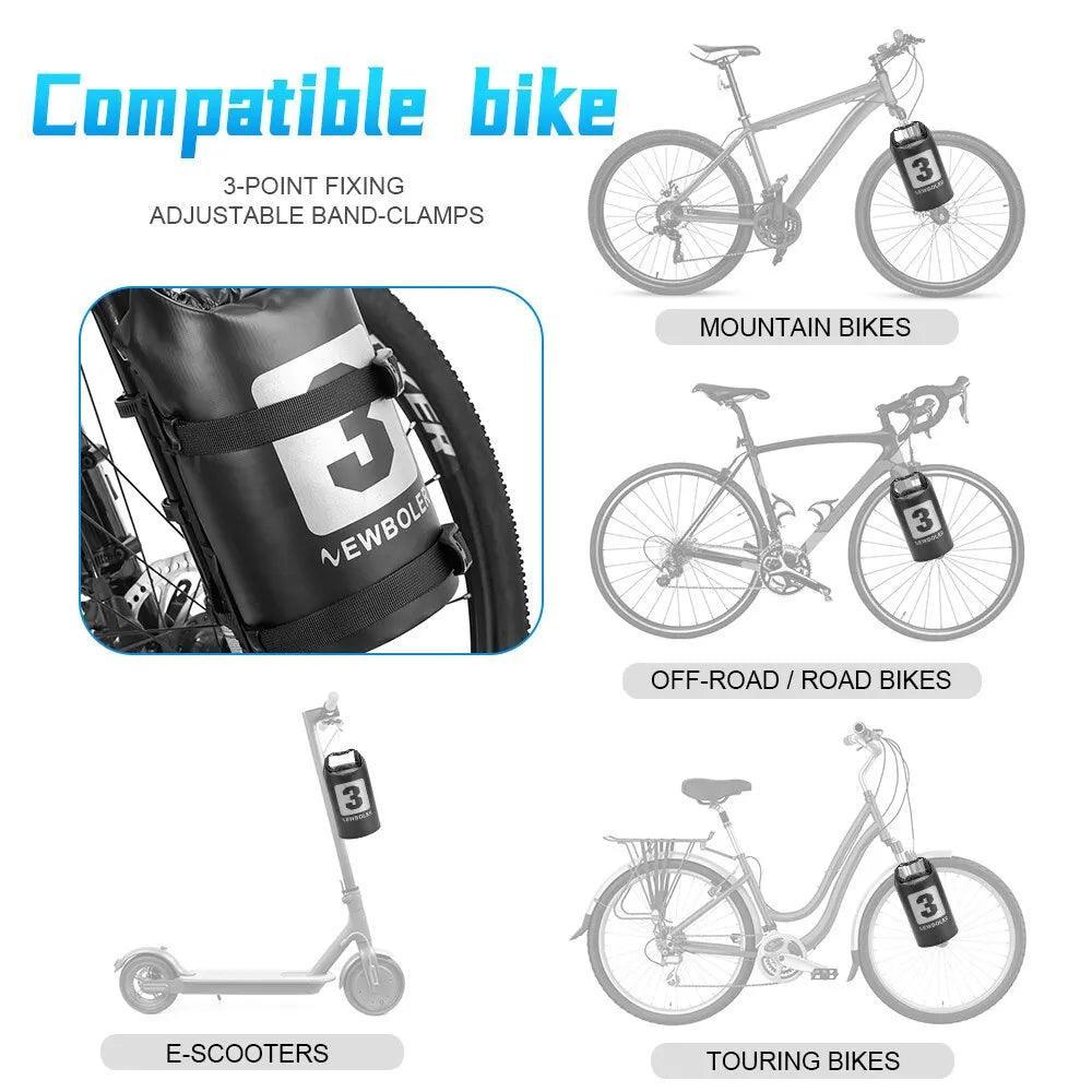 NEWBOLER Portable Waterproof Bike Fork Bags 3L Portable Bike Bags - VirtuousWares.Store