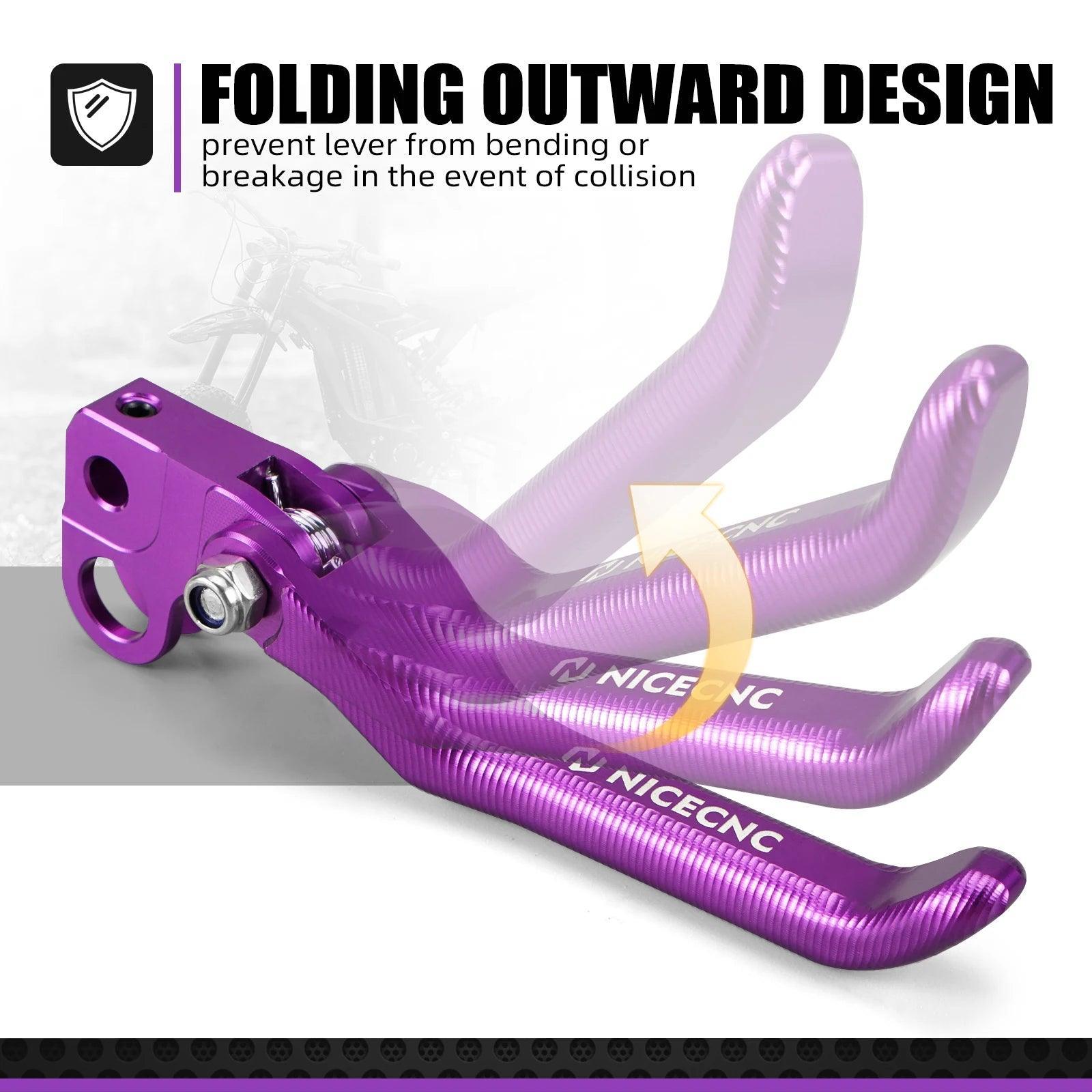 NICECNC Electric Dirt Bike Front Rear Brake Lever Kit Aluminum For - VirtuousWares.Store