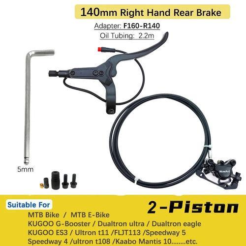 NowAct 2 Piston Electric E-Bike Scooter Disc Brake Hydraulic Bicycle - VirtuousWares.Store