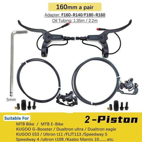 NowAct 2 Piston Electric E-Bike Scooter Disc Brake Hydraulic Bicycle - VirtuousWares.Store
