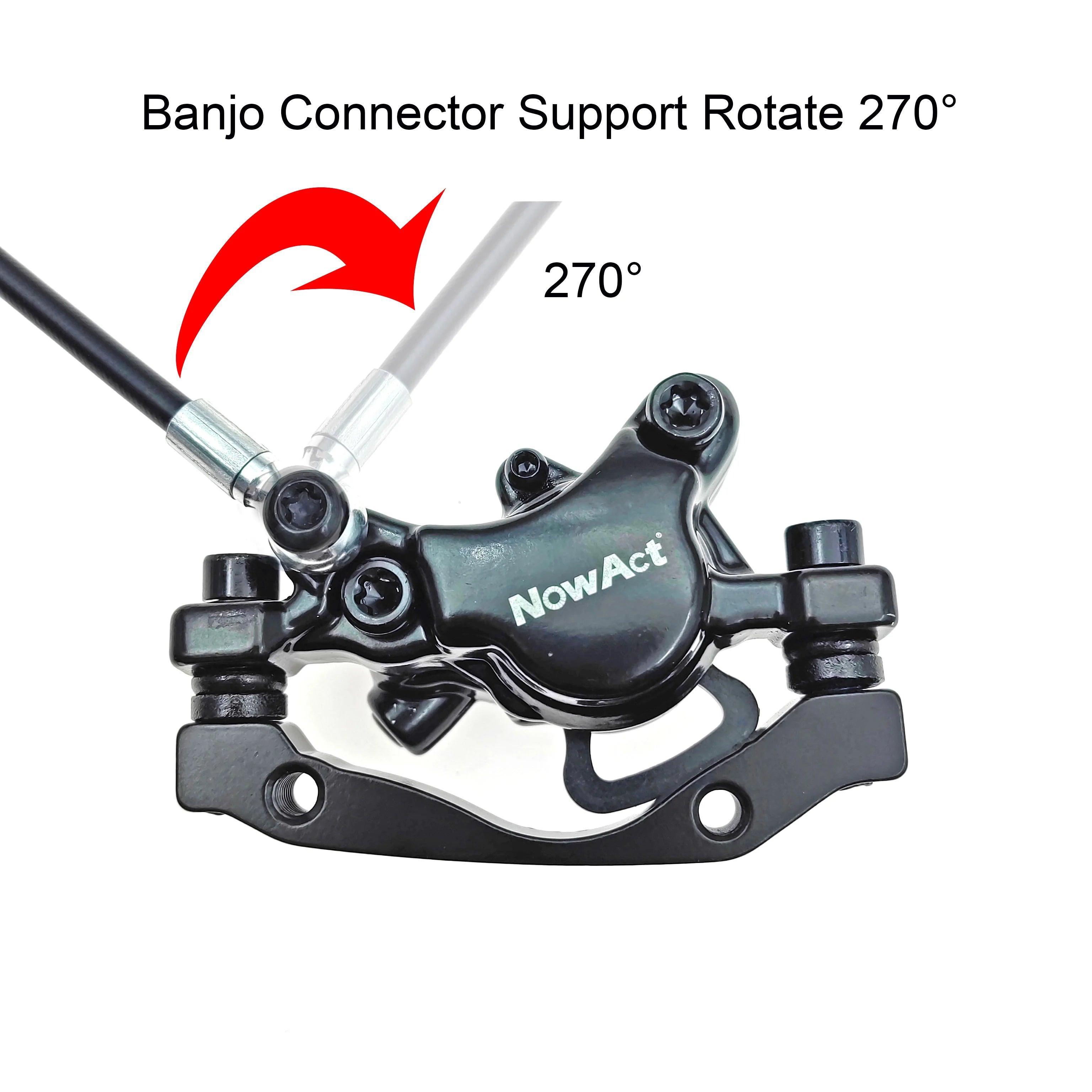 NowAct 2 Piston Electric E-Bike Scooter Disc Brake Hydraulic Bicycle - VirtuousWares.Store
