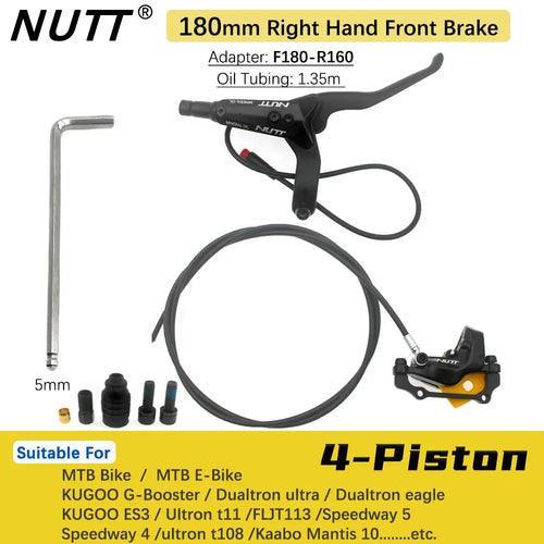 NUTT 4 Piston Y-5 Electric E-Bike Scooter Disc Brake Hydraulic Bicycle - VirtuousWares.Store