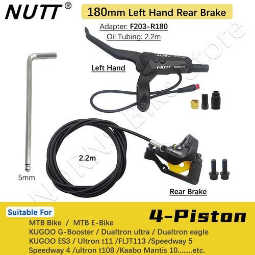 NUTT 4 Piston Y-5 Electric E-Bike Scooter Disc Brake Hydraulic Bicycle - VirtuousWares.Store