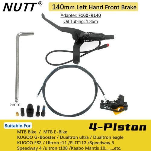 NUTT 4 Piston Y-5 Electric E-Bike Scooter Disc Brake Hydraulic Bicycle - VirtuousWares.Store