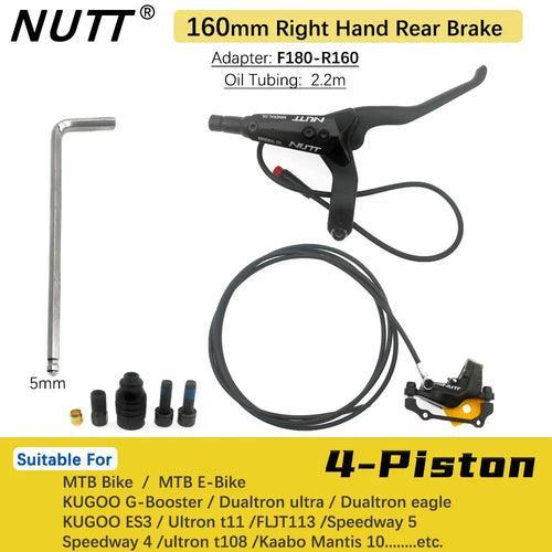 NUTT 4 Piston Y-5 Electric E-Bike Scooter Disc Brake Hydraulic Bicycle - VirtuousWares.Store