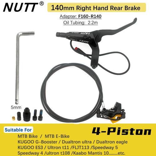 NUTT 4 Piston Y-5 Electric E-Bike Scooter Disc Brake Hydraulic Bicycle - VirtuousWares.Store