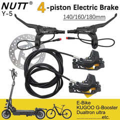 NUTT 4 Piston Y-5 Electric E-Bike Scooter Disc Brake Hydraulic Bicycle - VirtuousWares.Store
