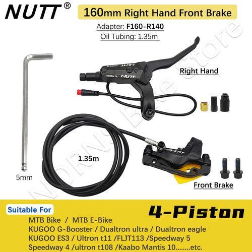 NUTT 4 Piston Y-5 Electric E-Bike Scooter Disc Brake Hydraulic Bicycle - VirtuousWares.Store
