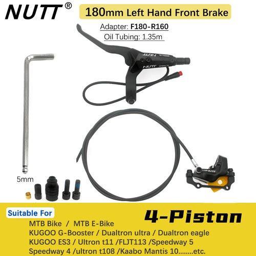 NUTT 4 Piston Y-5 Electric E-Bike Scooter Disc Brake Hydraulic Bicycle - VirtuousWares.Store