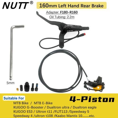 NUTT 4 Piston Y-5 Electric E-Bike Scooter Disc Brake Hydraulic Bicycle - VirtuousWares.Store