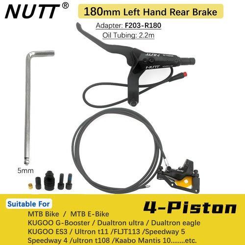 NUTT 4 Piston Y-5 Electric E-Bike Scooter Disc Brake Hydraulic Bicycle - VirtuousWares.Store
