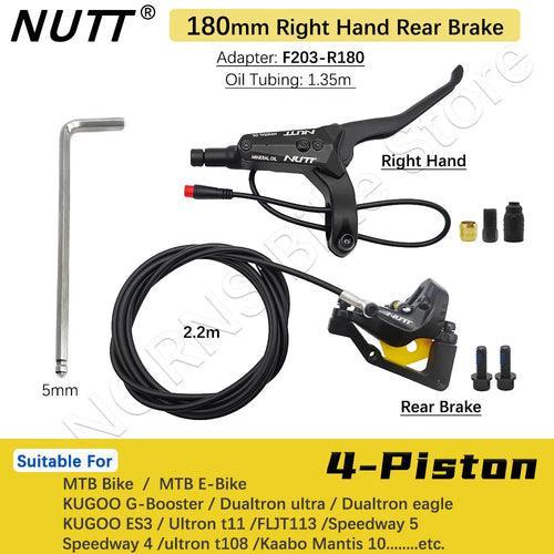 NUTT 4 Piston Y-5 Electric E-Bike Scooter Disc Brake Hydraulic Bicycle - VirtuousWares.Store