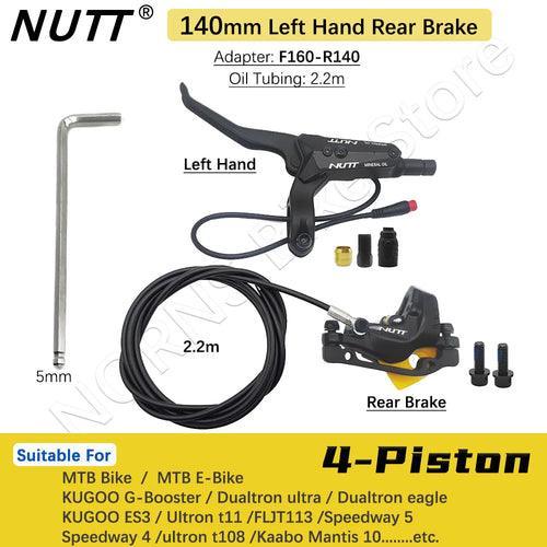 NUTT 4 Piston Y-5 Electric E-Bike Scooter Disc Brake Hydraulic Bicycle - VirtuousWares.Store