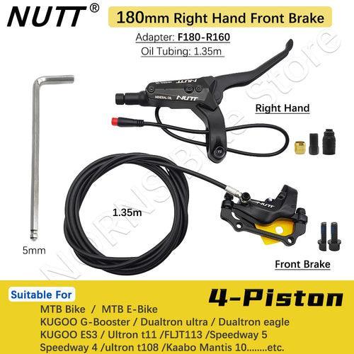 NUTT 4 Piston Y-5 Electric E-Bike Scooter Disc Brake Hydraulic Bicycle - VirtuousWares.Store