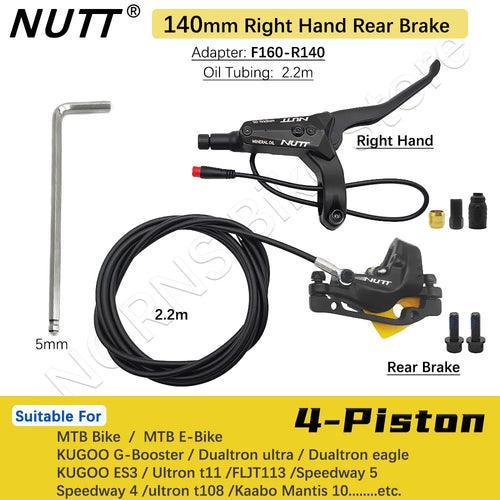 NUTT 4 Piston Y-5 Electric E-Bike Scooter Disc Brake Hydraulic Bicycle - VirtuousWares.Store